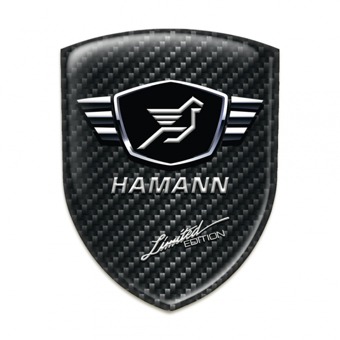 Hamann 3D Gel Emblem Black Fibers Limited Edition style 