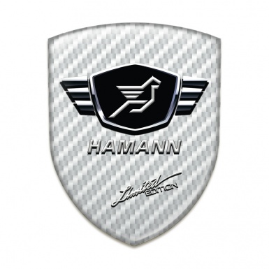 Hamann Tuning Badge White Carbon Limited Edition Style 