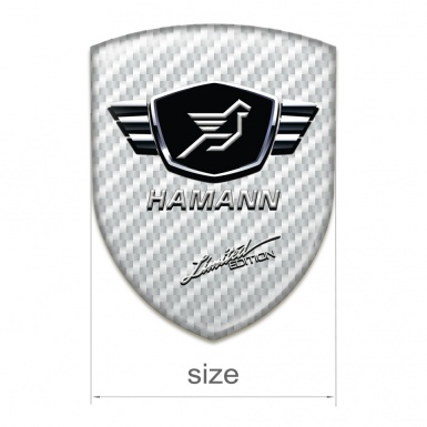 Hamann Tuning Badge White Carbon Limited Edition Style 