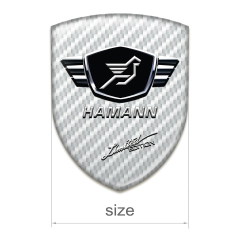 Hamann Tuning Badge White Carbon Limited Edition Style 
