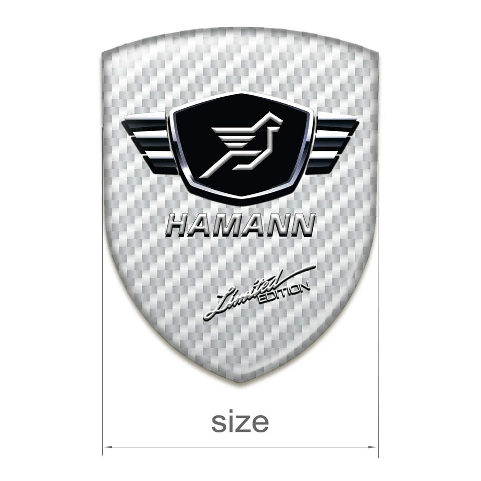 Hamann Tuning Badge White Carbon Limited Edition Style | Domed Emblems ...