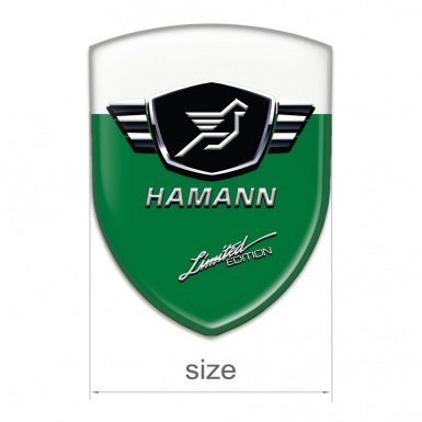 Hamann Car Accessories Badge Green White Base Limited Edition Style 