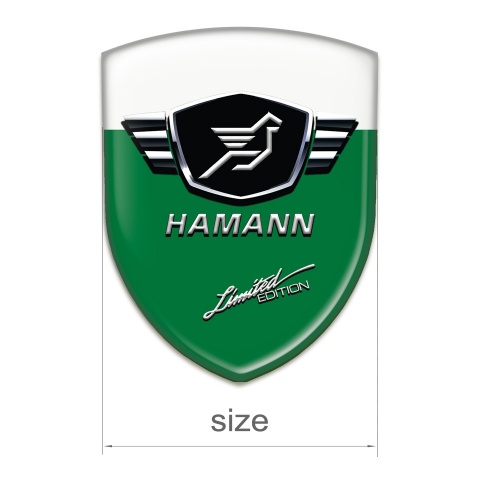 Hamann Car Accessories Badge Green White Base Limited Edition Style 