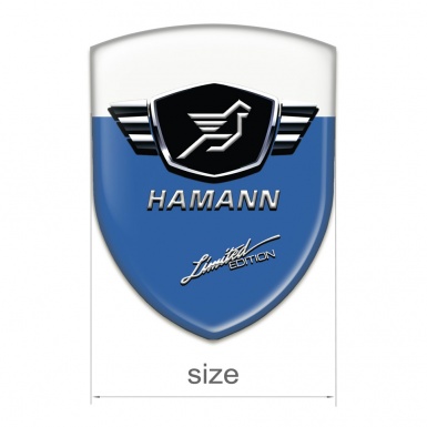 Hamann Car Interior Badge Blue White Base Limited Edition Style 