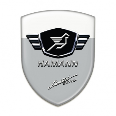 Hamann Silicone Badge Grey white Base Limited Edition Style 