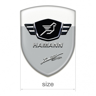 Hamann Silicone Badge Grey white Base Limited Edition Style 