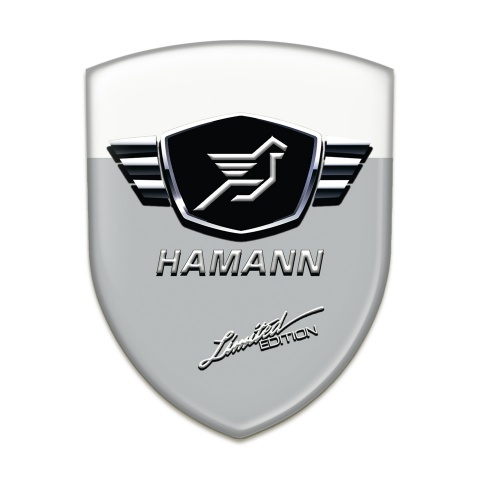 Hamann Silicone Badge Grey white Base Limited Edition Style 