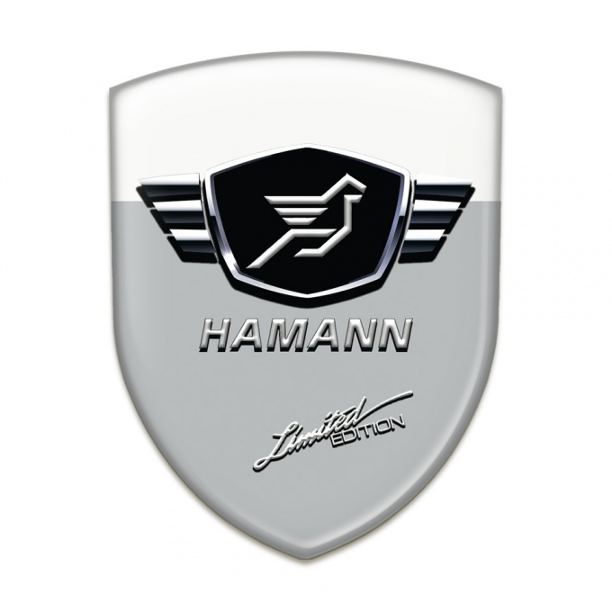 Hamann Silicone Badge Grey white Base Limited Edition Style 