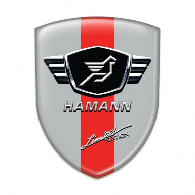 Hamann Auto Emblem Grey with Red Tape limited Edition Style 