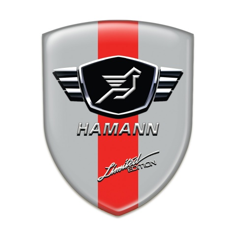 Hamann Auto Emblem Grey with Red Tape limited Edition Style 