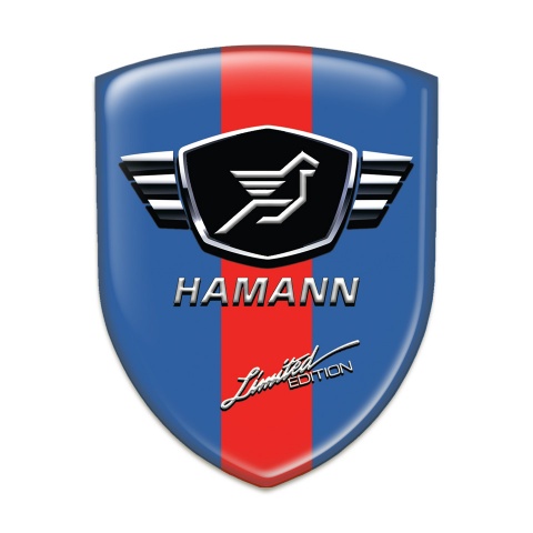 Hamann Logo Emblem Blue base red Tape Version 