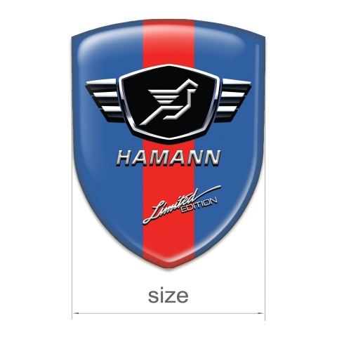 Hamann Logo Emblem Blue base red Tape Version 