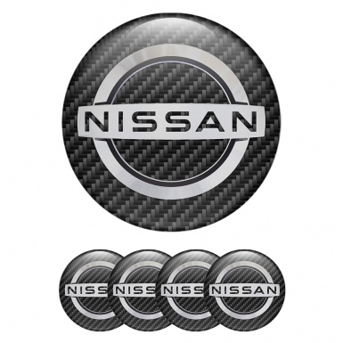 Nissan Wheel Emblems for Center Caps Carbon Edition