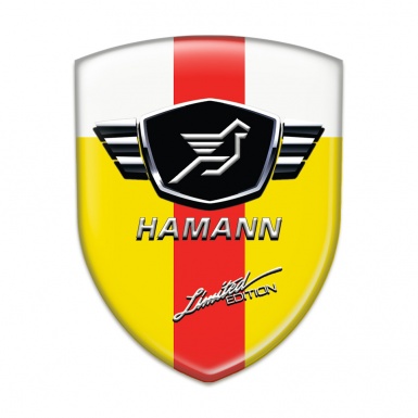 Hamann Resin Sticker Yellow White with Red Band Variant 