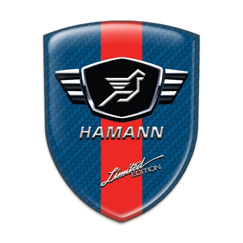 Hamann Emblem Exterior Navy Blue Carbon Red band Variant 