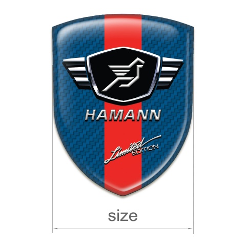 Hamann Emblem Exterior Navy Blue Carbon Red band Variant 