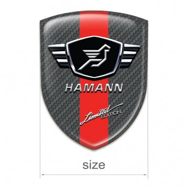 Hamann Emblem Interior Dark Grey Carbon and Red Band 