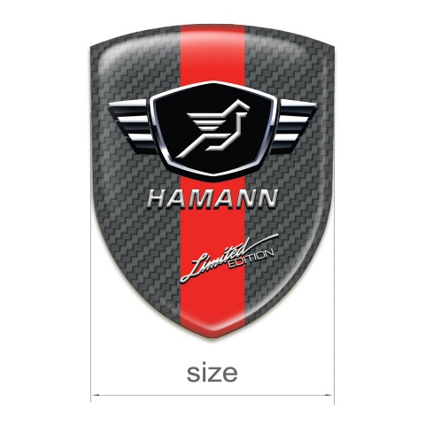 Hamann Emblem Interior Dark Grey Carbon and Red Band 