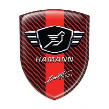 Hamann Car Interior Badge Red Carbon red Band variant 