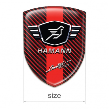 Hamann Car Interior Badge Red Carbon red Band variant 