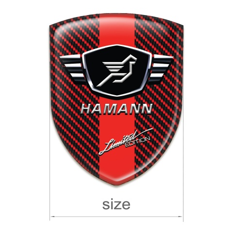 Hamann Car Interior Badge Red Carbon red Band variant 