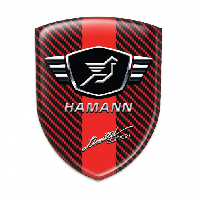 Hamann Car Interior Badge Red Carbon red Band variant 