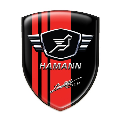 Hamann Silicone Badge Black base Red Tapes 