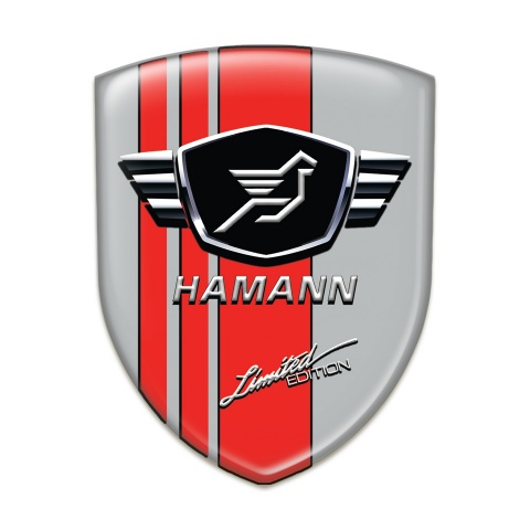 Hamann Auto Emblem Grey Base Red Tapes 