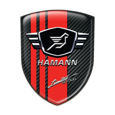 Hamann Resin Sticker Black carbon Base Red Tapes 