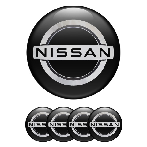 Nissan Wheel Emblems for Center Caps Black