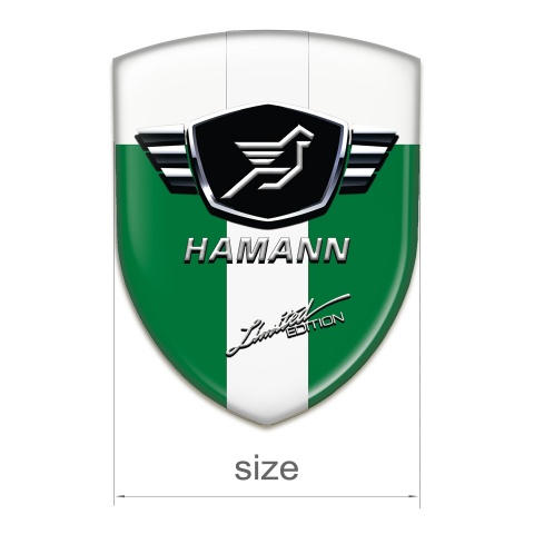 Hamann Silicone Shield Green White Base with White Ribbon 