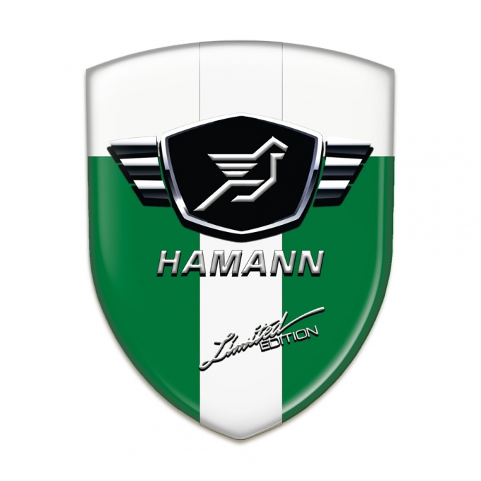 Hamann Silicone Shield Green White Base with White Ribbon 