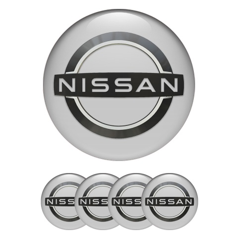 Nissan Wheel Emblems for Center Caps Grey