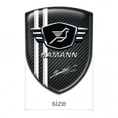 Hamann Silicone Shield Black Fibers base with White stripes 