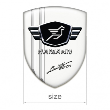 Hamann Domed Emblem White Base Edition 