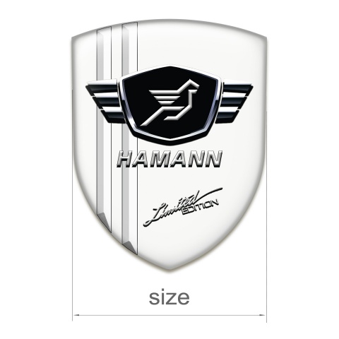 Hamann Domed Emblem White Base Edition 