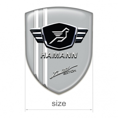 Hamann Emblem Interior Grey Base with White Stripes 