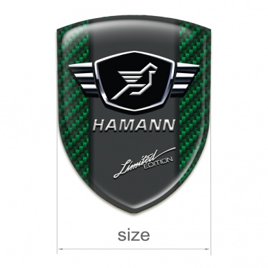 Hamann Silicone Shield Green Carbon with Black Logo panel 