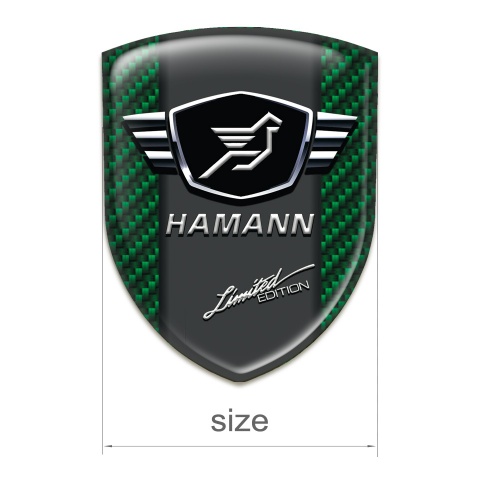 Hamann Silicone Shield Green Carbon with Black Logo panel 