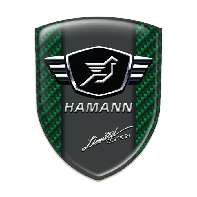 Hamann Silicone Shield Green Carbon with Black Logo panel 