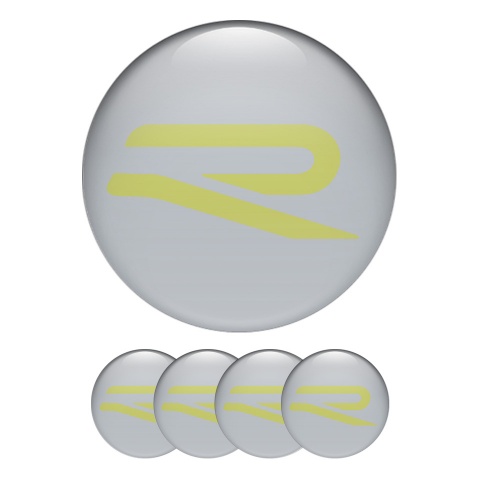 VW R Line Emblems for Wheel Center Caps Electric Edition