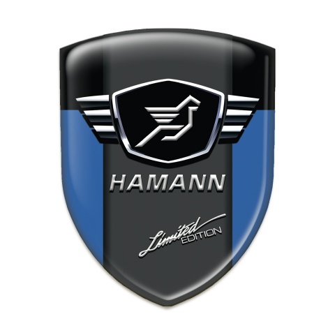 Hamann Tuning Badge  Blue Black with Dark Logo Panel 