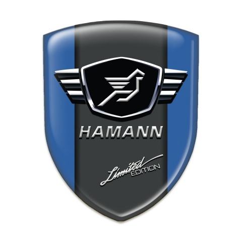 Hamann Logo Emblem Blue with Dark Logo Panel 