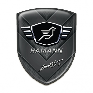 Hamann Silicone Emblem dark V Shape Details Moel 
