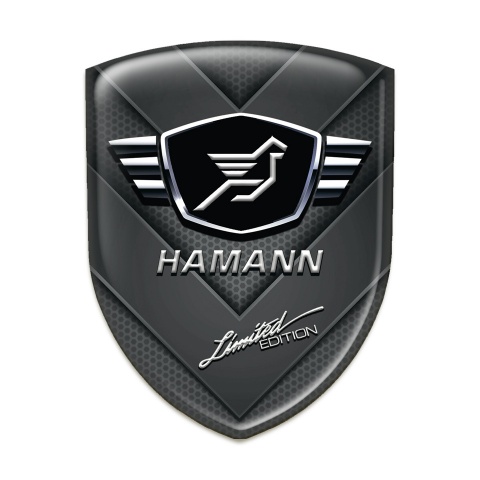 Hamann Silicone Emblem dark V Shape Details Moel 