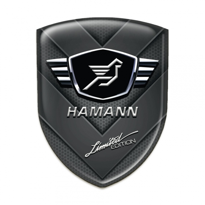 Hamann Silicone Emblem dark V Shape Details Moel 