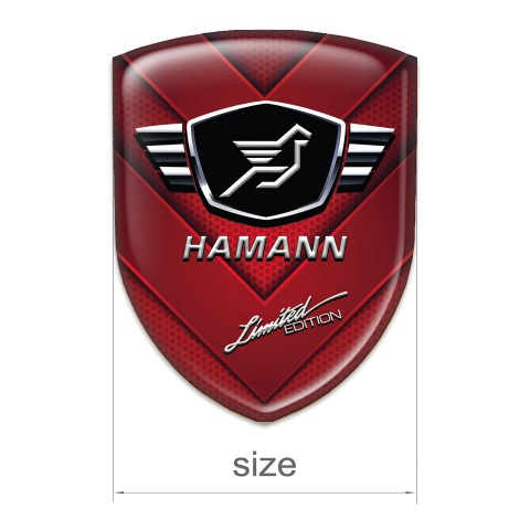 Hamann 3D Gel Emblem ReD V Shape Elements Model 