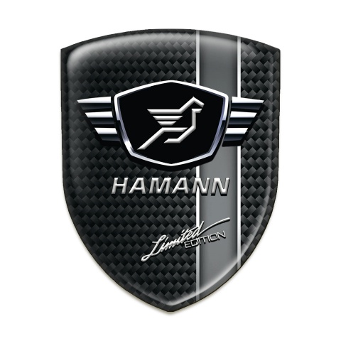 Hamann Car Accessories Badge Black with Grey Band model 