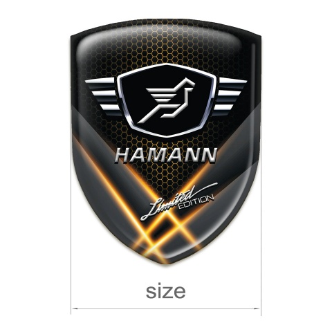 Hamann Self Adhesive Car logo Emblem Orange Lights effect Model 