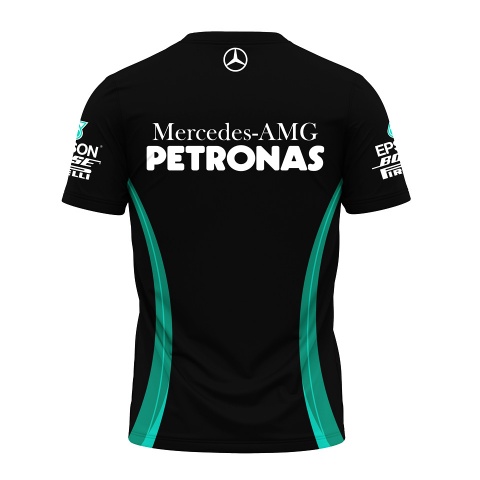 Mercedes AMG T-shirt Black Green Petronas